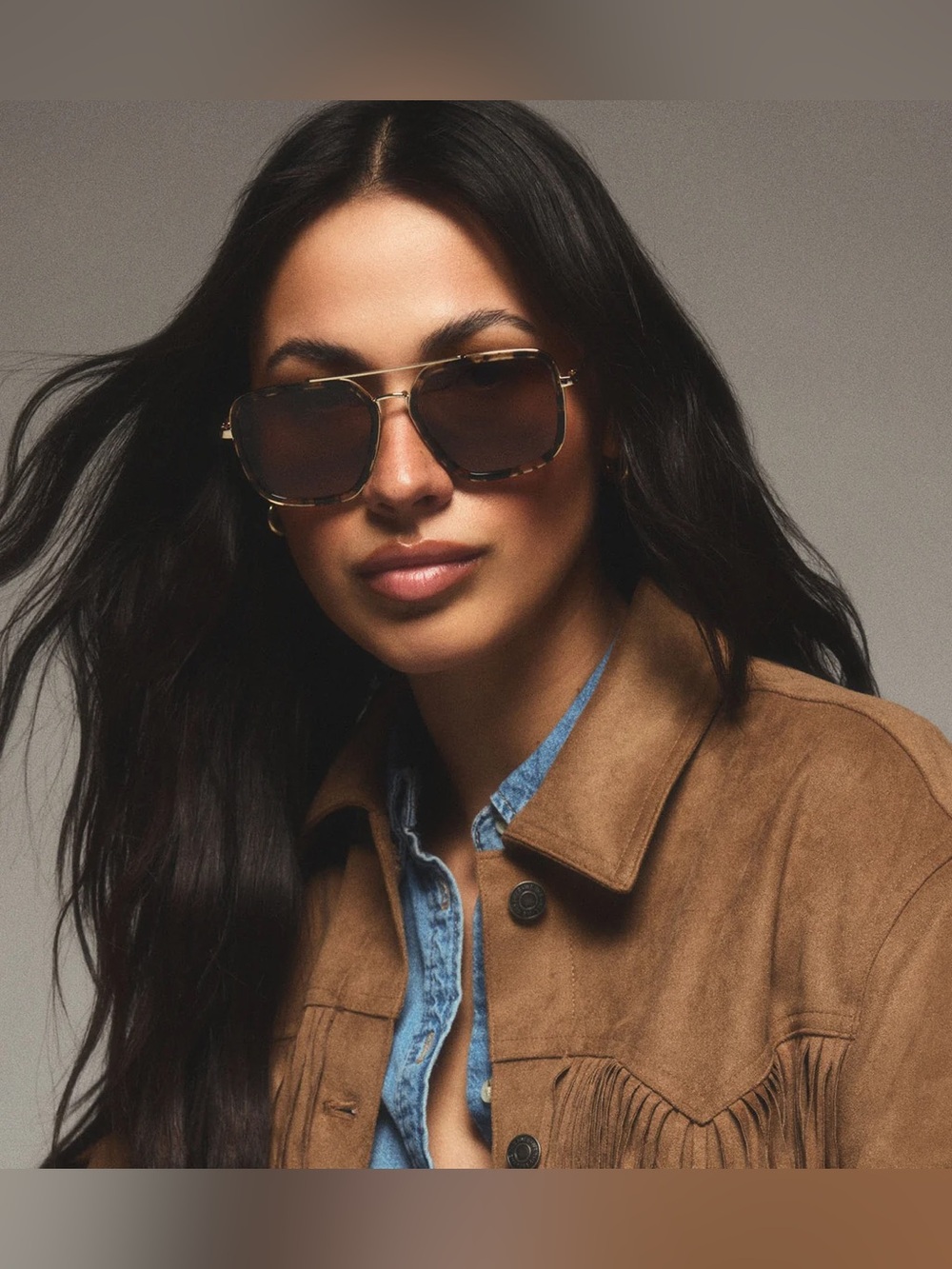 DIFF Charitable Eyewear /  Jordan Sunglasses: Espresso Tortoise Brown NIB
